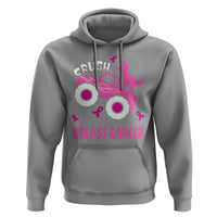 Crush Breast Cancer Awareness Hoodie Pink Ribbon Monster Truck Dinosaur