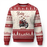Funny Christmas Motorcycle Santa Ugly Christmas Sweater Xmas Motorbike Biker Gift - Wonder Print Shop