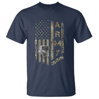 Personalized Vintage U.S. Army Mom T Shirt Custom Name Tag Proud Military Family Member Soldier Graduation - Wonder Print Shop
