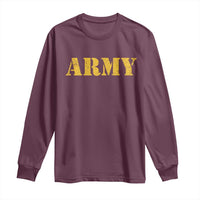 Army Long Sleeve Shirt Military Training PT Exercise Workout Gear Veterans Service
