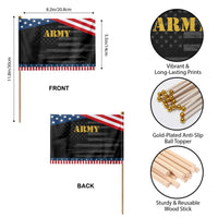 Army Patriotic Handheld Flag Military Training PT Exercise Workout Gear Veterans Service