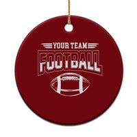Custom Football Team Name Ceramic Ornament Personalized Game Day Mom High School Cheer Mom - Wonder Print Shop