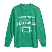 Custom Football Team Name Long Sleeve Shirt Personalized Game Day Mom High School Cheer Mom - Wonder Print Shop