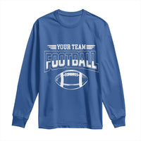 Custom Football Team Name Long Sleeve Shirt Personalized Game Day Mom High School Cheer Mom - Wonder Print Shop