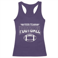 Custom Football Team Name Racerback Tank Top Personalized Game Day Mom High School Cheer Mom - Wonder Print Shop
