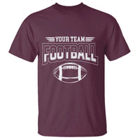 Custom Football Team Name T Shirt Personalized Game Day Mom High School Cheer Mom - Wonder Print Shop