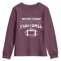 Custom Football Team Name Youth Sweatshirt Personalized Game Day Mom High School Cheer Mom - Wonder Print Shop