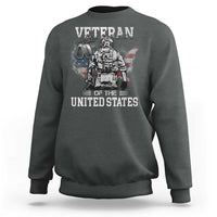 Personalized Veteran Of The United States Sweatshirt Custom Name Tag Memorial Independence Day Gift For Veterans American Flag - Wonder Print Shop