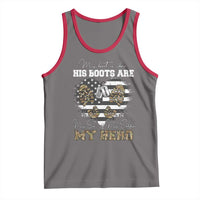 Personalized Army Mom Tank Top Custom Name Proud Military Family US Flag