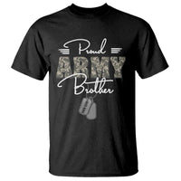 Personalized Army Family T Shirt Custom Name Tag Proud Army Brother Military Camo - Wonder Print Shop
