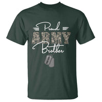 Personalized Army Family T Shirt Custom Name Tag Proud Army Brother Military Camo - Wonder Print Shop