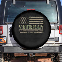 Veteran Spare Tire Cover Retro Patriotic Army Camouflage US Flag
