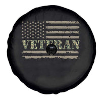 Veteran Spare Tire Cover Retro Patriotic Army Camouflage US Flag