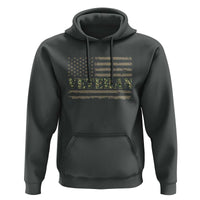 Veteran Hoodie Retro Patriotic Army Camouflage US Flag