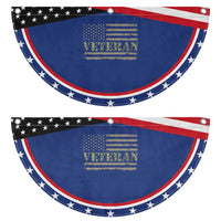 American Veteran Pride Patriotic Fan Flag Retro Army Camouflage US Flag