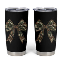 Camo Coquette Bow Tumbler Cup Camouflage Old Hunting Women Girl