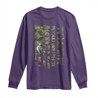 Personalized Proud Army Brother Long Sleeve Shirt Custom Name Dog Tag Camo American Flag Gift