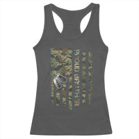 Personalized Proud Army Brother Racerback Tank Top Custom Name Dog Tag Camo American Flag Gift