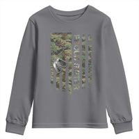 Personalized Proud Army Sister Youth Sweatshirt Custom Name Dog Tag Camo American Flag Gift