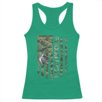 Personalized Proud Army Mom Racerback Tank Top Custom Name Dog Tag Camo American Flag Gift