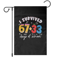 I Survived 67 33 Days Of School Garden Flag Funny Six Seven Meme Boys Kids 100th Day
