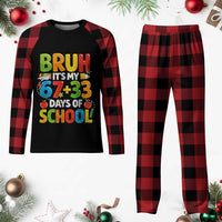 Bruh Its My 67 33 Days Of School Plaid Pajama Set Funny Six Seven Meme Boys Kids 100th Day
