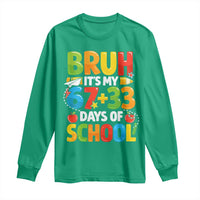 Bruh Its My 67 33 Days Of School Long Sleeve Shirt Funny Six Seven Meme Boys Kids 100th Day
