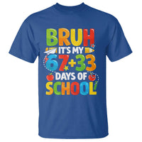 Bruh Its My 67 33 Days Of School T Shirt Funny Six Seven Meme Boys Kids 100th Day