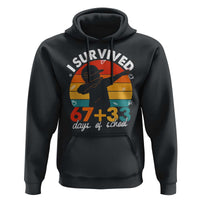 I Survived 67 33 Days Of School Hoodie Funny Six Seven Meme Math Teacher Kids 100th Day