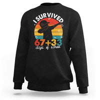 I Survived 67 33 Days Of School Sweatshirt Funny Six Seven Meme Math Teacher Kids 100th Day