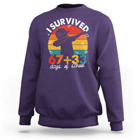 I Survived 67 33 Days Of School Sweatshirt Funny Six Seven Meme Math Teacher Kids 100th Day
