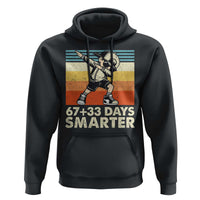 100 Days Smarter Hoodie Funny 67 33 Six Seven Math Teacher Kids 100th Day