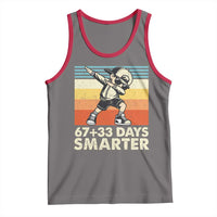 100 Days Smarter Tank Top Funny 67 33 Six Seven Math Teacher Kids 100th Day