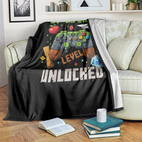 67 33 100 Days Level Unlocked Throw Blanket Gaming 100th Day of School Boys Kid