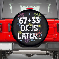 67 33 One Hundred Days Later Spare Tire Cover Funny 100th Day of School Flowers