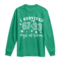 I Survived 67 33 100 Days of School Long Sleeve Shirt Funny 100th Day of School One Hundred Days