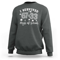 I Survived 67 33 100 Days of School Sweatshirt Funny 100th Day of School One Hundred Days