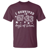 I Survived 67 33 100 Days of School T Shirt Funny 100th Day of School One Hundred Days