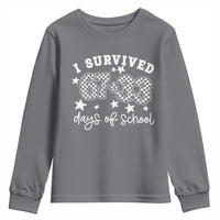 I Survived 67 33 100 Days of School Youth Sweatshirt Funny 100th Day of School One Hundred Days