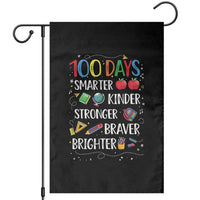 Happy 100 Days of School Garden Flag 100th Day Kids Boys Girls Teachers Pupils