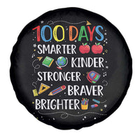 Happy 100 Days of School Spare Tire Cover 100th Day Kids Boys Girls Teachers Pupils
