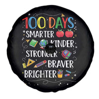 Happy 100 Days of School Spare Tire Cover 100th Day Kids Boys Girls Teachers Pupils