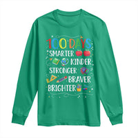 Happy 100 Days of School Long Sleeve Shirt 100th Day Kids Boys Girls Teachers Pupils