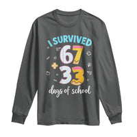 100 Days Of School 67 Funny Six Seven Meme Long Sleeve Shirt