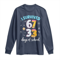 100 Days Of School 67 Funny Six Seven Meme Long Sleeve Shirt