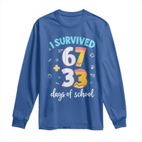 100 Days Of School 67 Funny Six Seven Meme Long Sleeve Shirt
