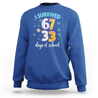 100 Days Of School 67 Funny Six Seven Meme Sweatshirt