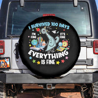 I Survived 100 Days Of School Spare Tire Cover Funny Pigeon 100th Day Teacher