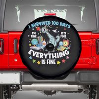 I Survived 100 Days Of School Spare Tire Cover Funny Pigeon 100th Day Teacher