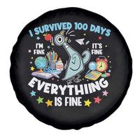 I Survived 100 Days Of School Spare Tire Cover Funny Pigeon 100th Day Teacher